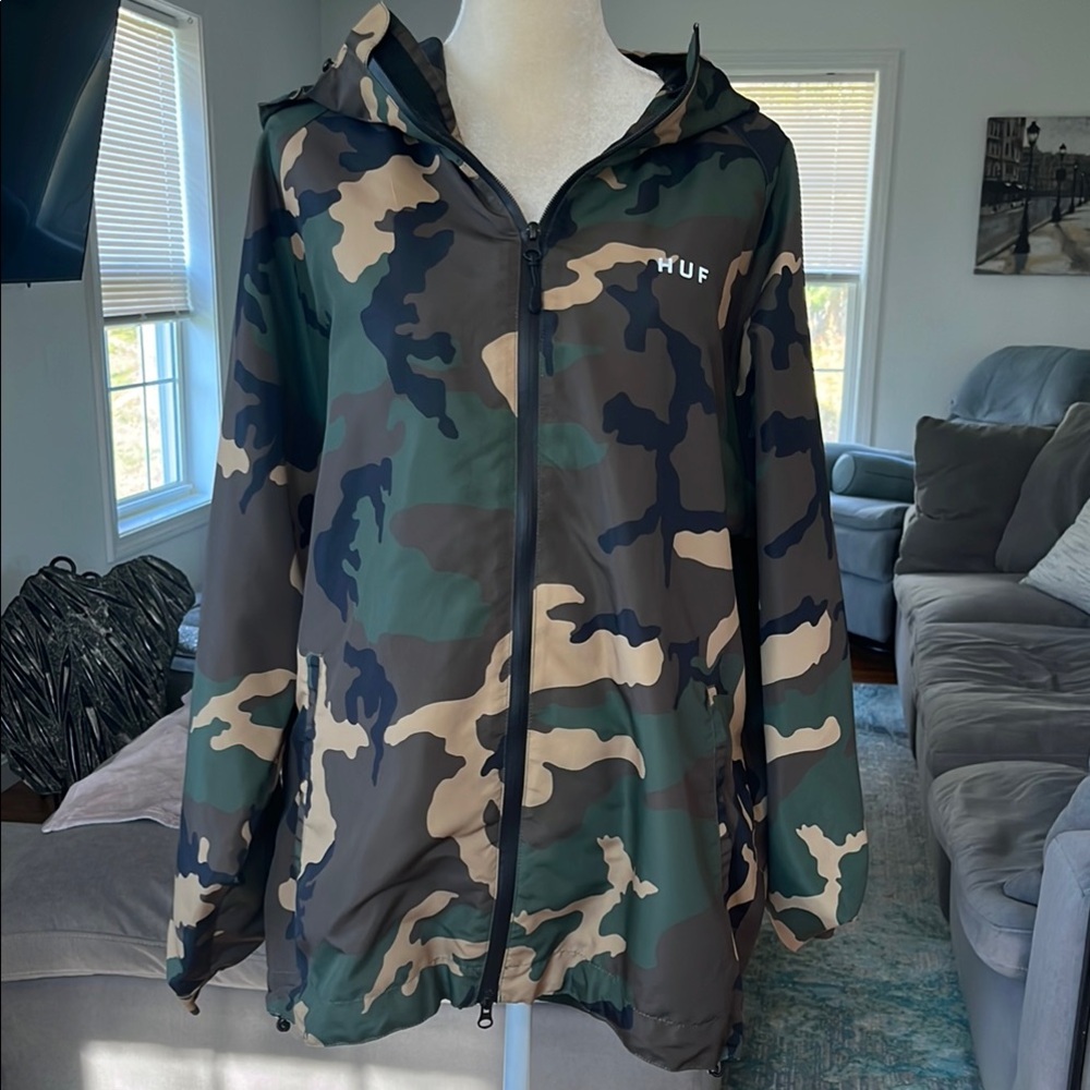 HUF Camouflage Zip-Up Jacket